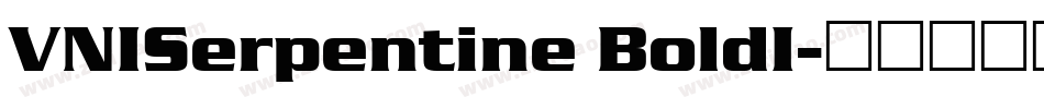 VNISerpentine BoldI字体转换